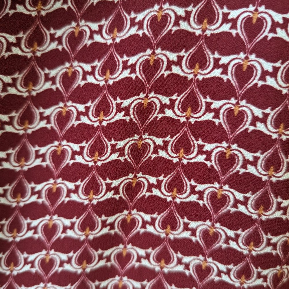 Max Studio Ruffled Balloon Sleeve Blouse - Size M/L - EUC  Burgundy Maroon Red - Picture 5 of 10